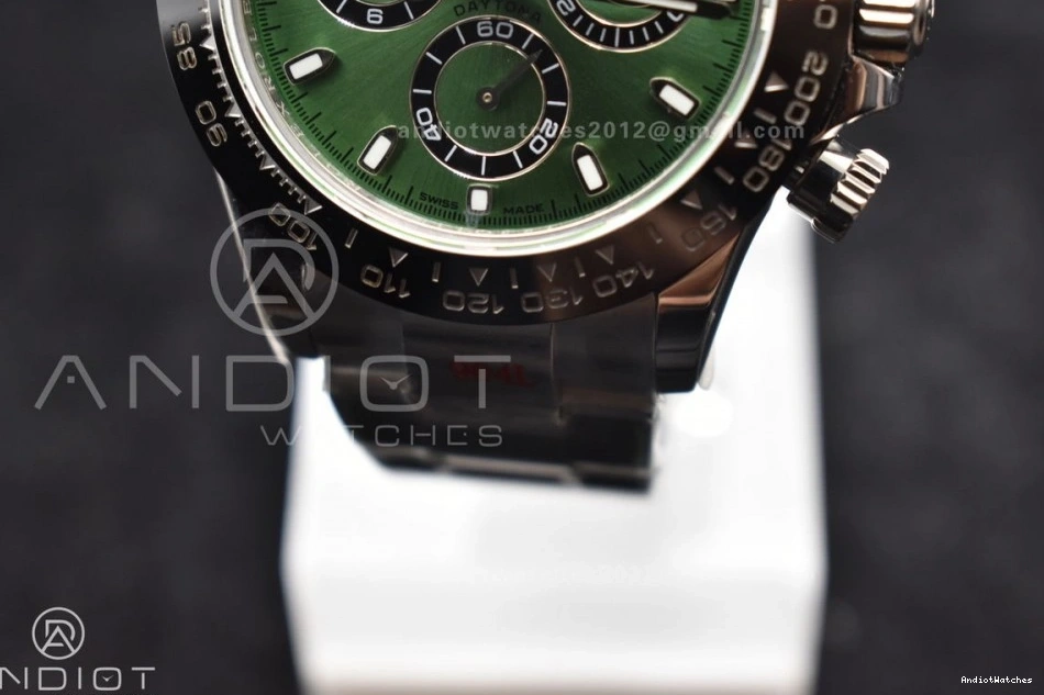Black 904L Ceramic Bezel Best and SS Case Bracelet IPK Green Dial Daytona 817 Edition Sophisticated 1:1 SA 0405
